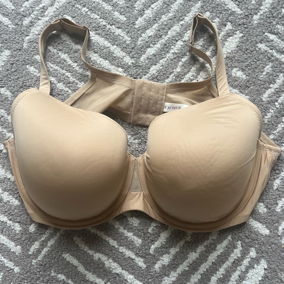 Cacique peach flesh colored bra size 46DD - Picture 2 of 4